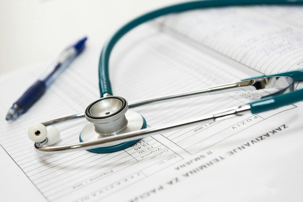 Stethoscope in a hospital